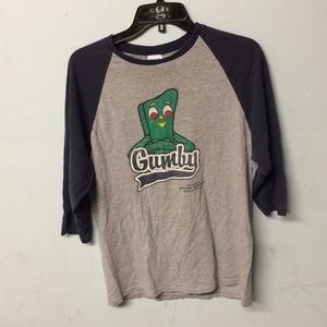Rare Gumby baseball tee medium